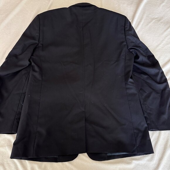 Jos A Bank Jacket Mens 40 Wool Navy Blazer Sport Coat Gold Buttons Classic Fit - Picture 7 of 12